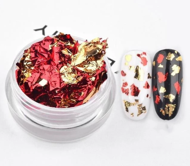 Nail tin foil fragment nail jewelry - last minute health and beauty