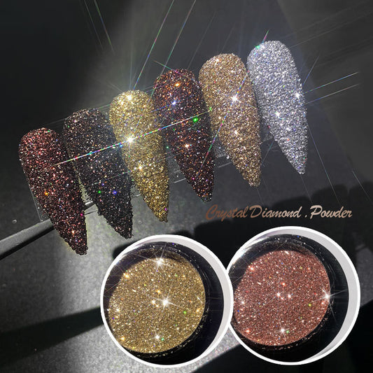 Glitter Flash Nails Crystal Diamond Powder - last minute health and beauty, glitter nail polish