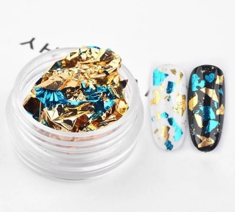 Nail tin foil fragment nail jewelry - last minute health and beauty