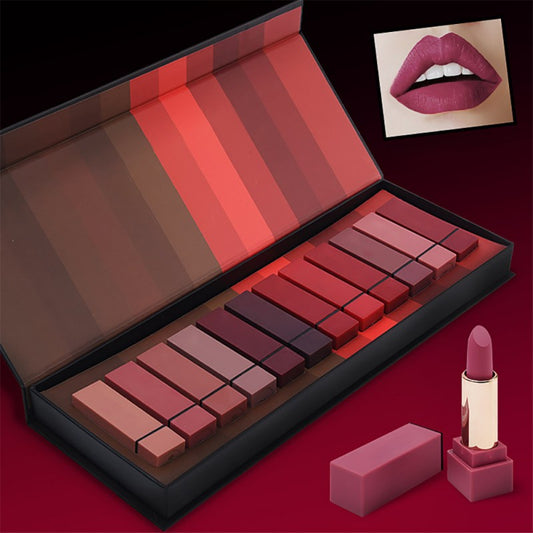 12 color square tube lipstick - last minute health and beauty, lipstick pickups, lipstick tube, lipstick tubes