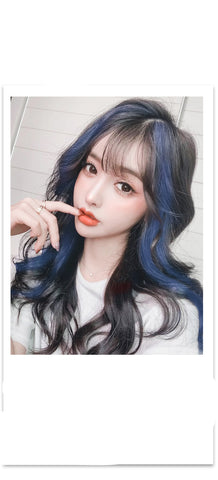 Gradient Female Long Curly Hair Wig Patch - last minute health and beauty